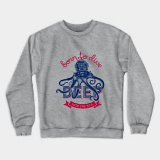 octopus king of deep sea Crewneck Sweatshirt